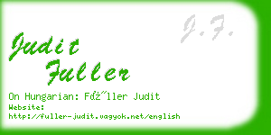 judit fuller business card